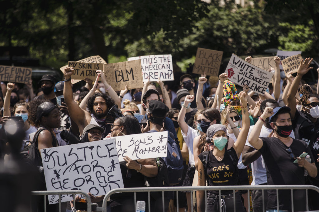 Black lives matters protesters 